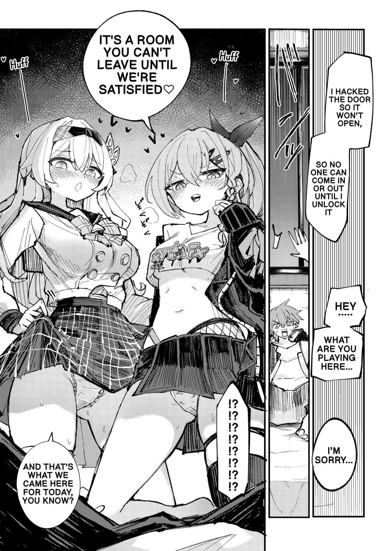 Hentai Manga Comic-Besties in the Trailblazer's Room-Read-6